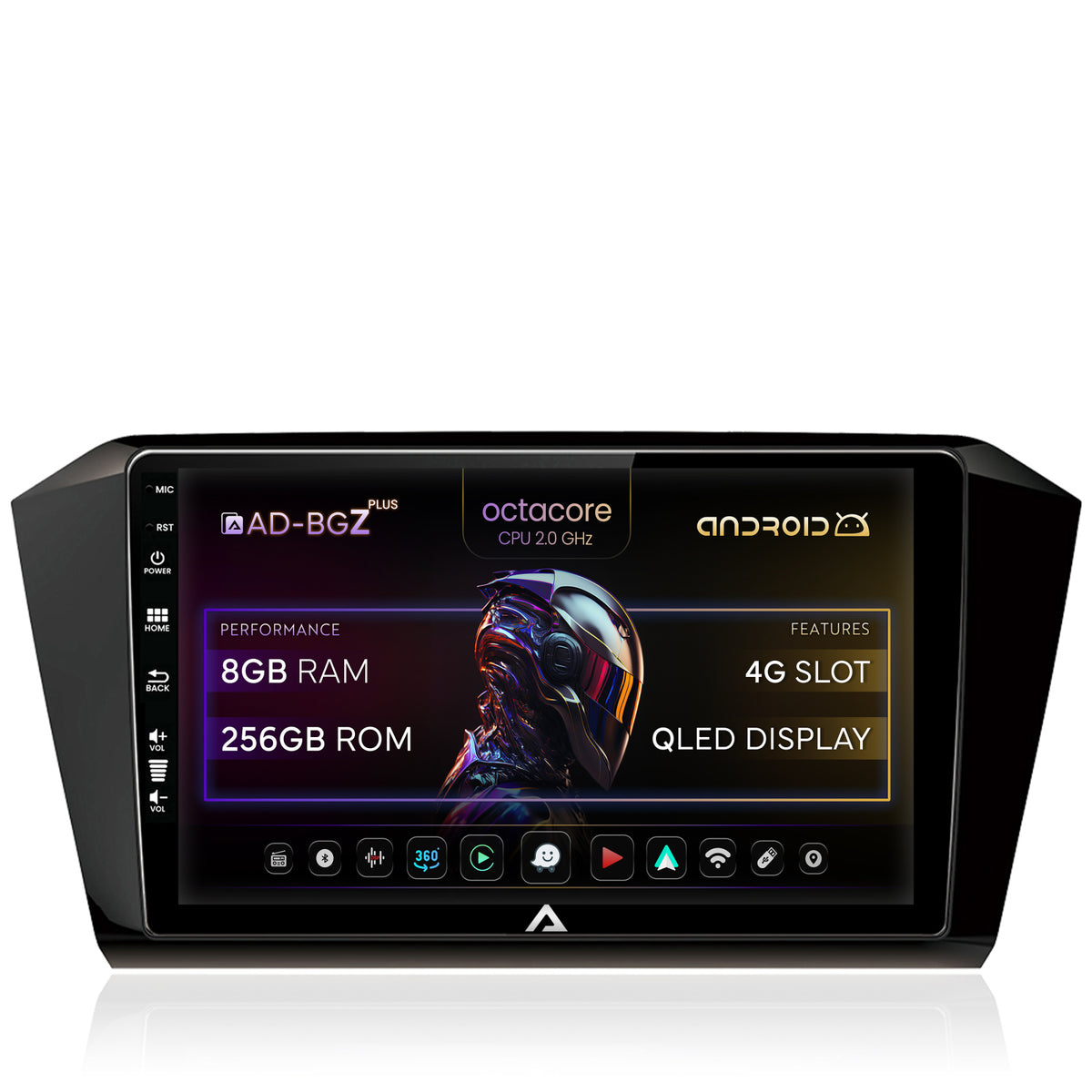 Navigatie Volkswagen Passat B8, Android, Z-Octacore / 8GB RAM + 256GB ROM, 10.1 INCH - AD-BGZ10008+AD-BGRKIT037