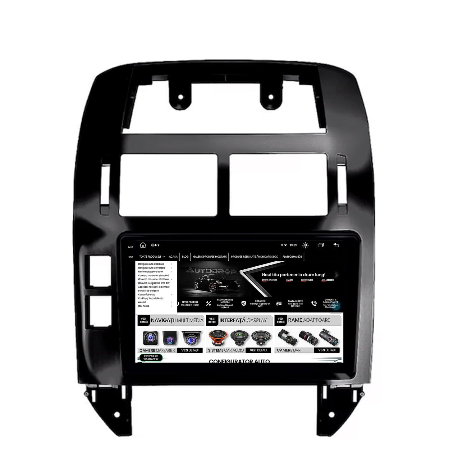 Navigatie Volkswagen Polo (2004-2011), Android, X-Octacore / 8GB RAM + 256GB ROM, 9.5 Inch - AD-BGX9008+AD-BGRKIT033OLD
