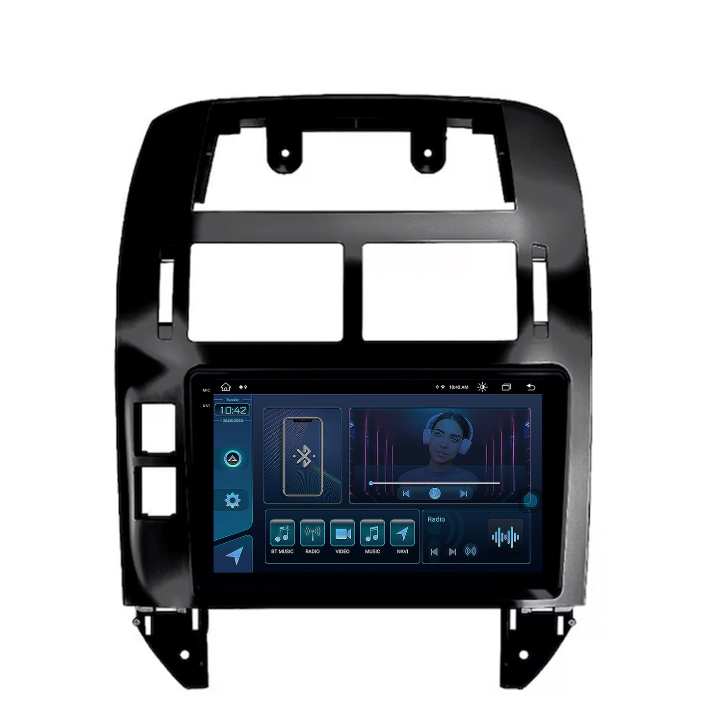 Navigatie Volkswagen Polo (2004-2011), Android, X-Octacore / 8GB RAM + 256GB ROM, 9.5 Inch - AD-BGX9008+AD-BGRKIT033OLD