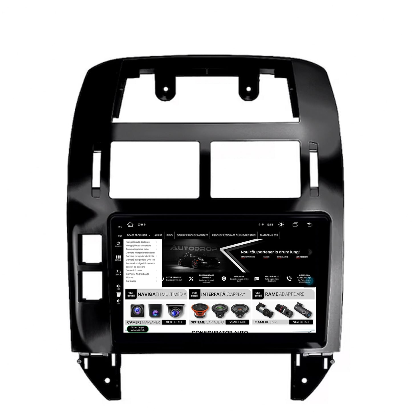 Navigatie Volkswagen Polo (2004-2011), Android, Z-Octacore / 8GB RAM + 256GB ROM, 9 Inch - AD-BGZ9008+AD-BGRKIT033OLD