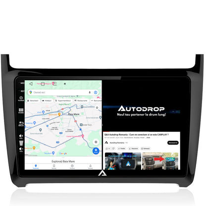 Navigatie Volkswagen Polo (2009+), Android, E-Octacore / 2GB RAM + 32GB ROM, 9 Inch - AD-BGE9002+AD-BGRKIT033