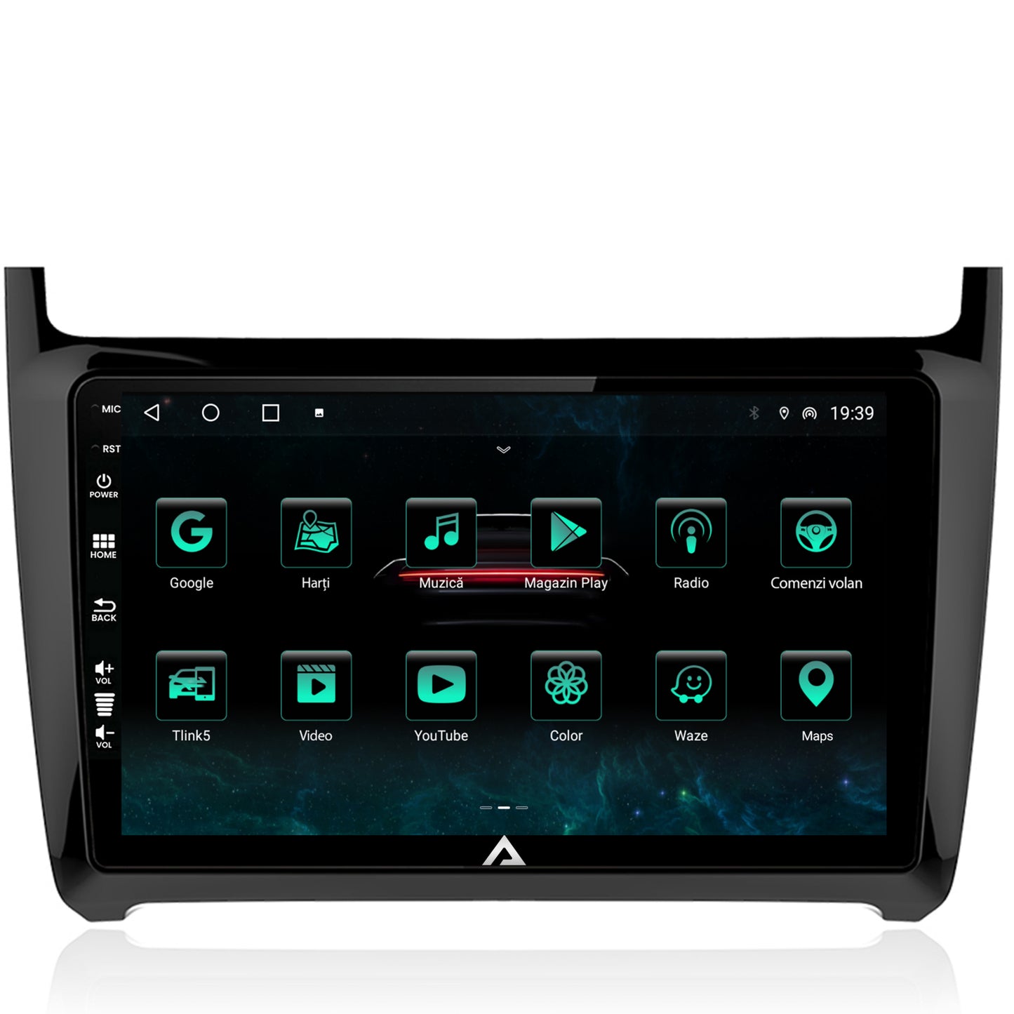 Navigatie Volkswagen Polo (2014+), Android, A-Octacore / 4GB RAM + 64GB ROM, 9 Inch - AD-BGA9004+AD-BGRKIT033