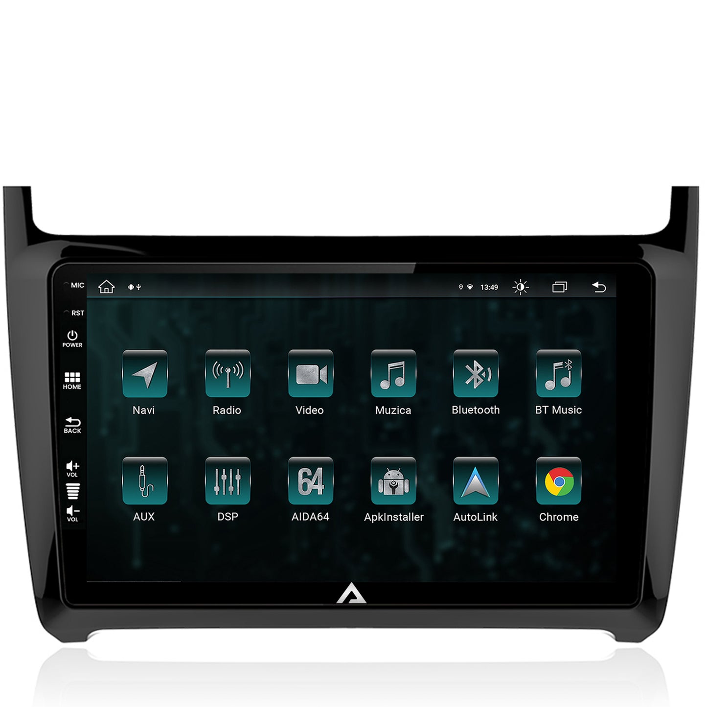 Navigatie Volkswagen Polo (2014+), Android, Z-Octacore / 8GB RAM + 256GB ROM, 9 Inch - AD-BGZ9008+AD-BGRKIT033