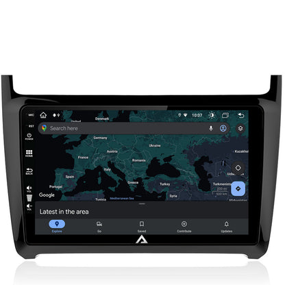 Navigatie Volkswagen Polo (2014+), Android, Z-Octacore / 8GB RAM + 256GB ROM, 9 Inch - AD-BGZ9008+AD-BGRKIT033
