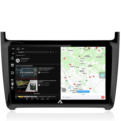 Navigatie Volkswagen Polo (2014+), Android, Z-Octacore / 8GB RAM + 256GB ROM, 9 Inch - AD-BGZ9008+AD-BGRKIT033
