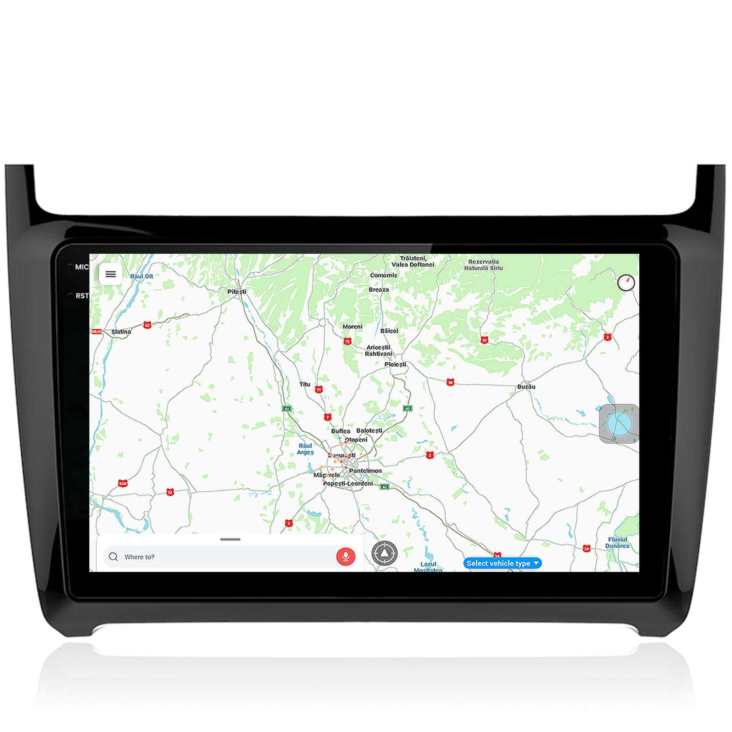 Navigatie Volkswagen Polo (2014+), Android, V-Octacore / 4GB RAM + 64GB ROM, 9.5 Inch - AD-BGV9004+AD-BGRKIT033