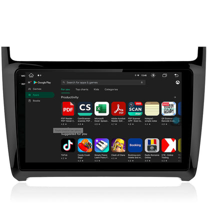 Navigatie Volkswagen Polo (2014+), Android, V-Octacore / 4GB RAM + 64GB ROM, 9.5 Inch - AD-BGV9004+AD-BGRKIT033