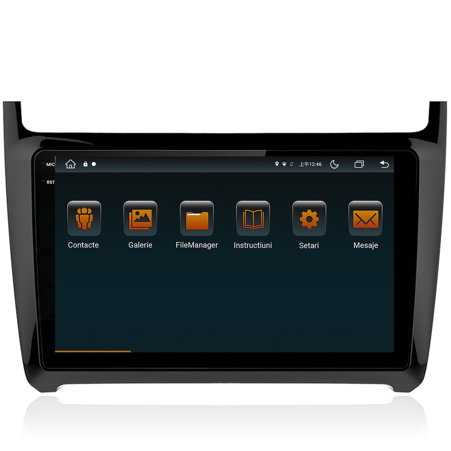 Navigatie Volkswagen Polo (2014+), Android, V-Octacore / 4GB RAM + 64GB ROM, 9.5 Inch - AD-BGV9004+AD-BGRKIT033