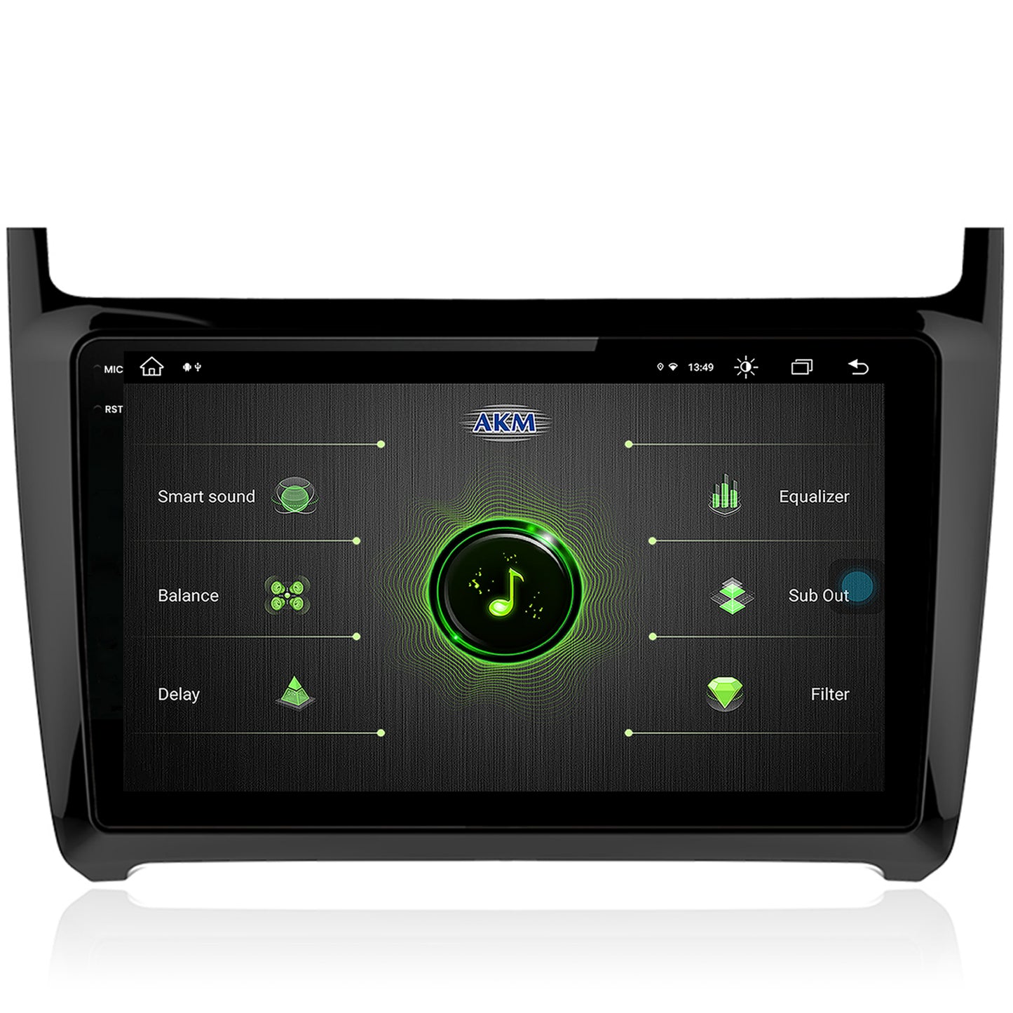 Navigatie Volkswagen Polo (2014+), Android, X-Octacore / 8GB RAM + 256GB ROM, 9.5 Inch - AD-BGX9008+AD-BGRKIT033