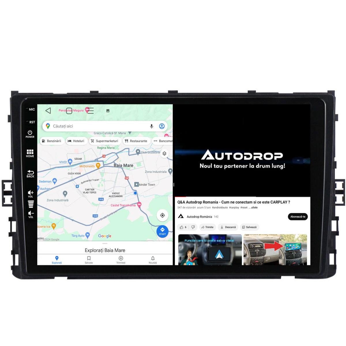Navigatie Volkswagen T-Cross (2018+), Android, E-Octacore / 2GB RAM + 32GB ROM, 9 Inch - AD-BGE9002+AD-BGRKIT041V3