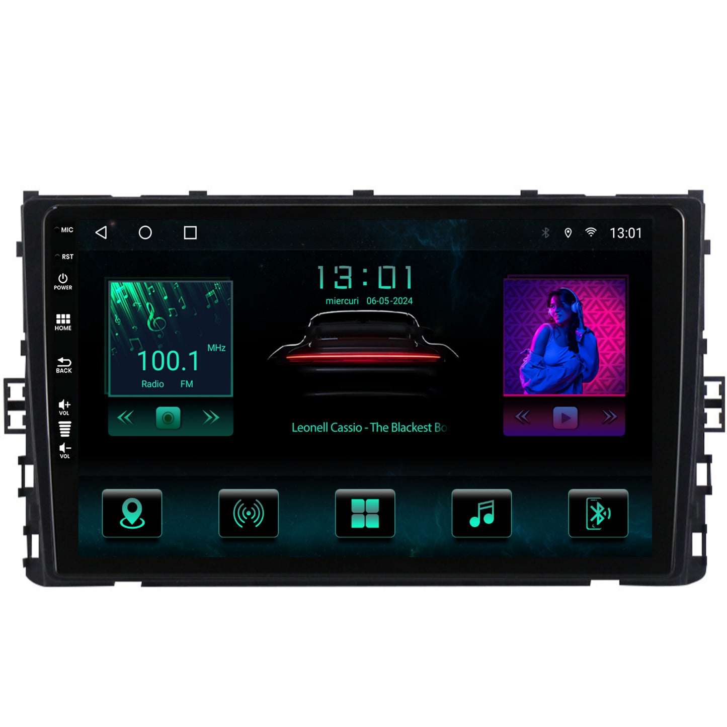 Navigatie Volkswagen Taigo (2021+), Android, A-Octacore / 4GB RAM + 64GB ROM, 9 Inch - AD-BGA9004+AD-BGRKIT041V5