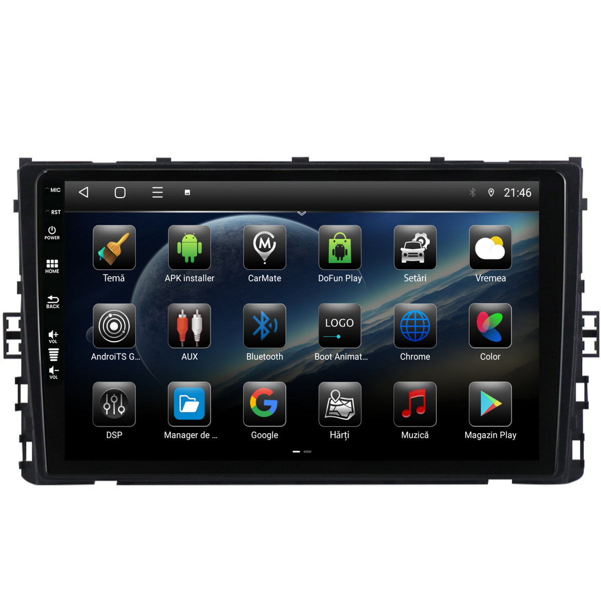 Navigatie Volkswagen Polo (2018+), Android, P-Octacore / 2GB RAM + 32GB ROM, 9 Inch - AD-BGP9002+AD-BGRKIT041