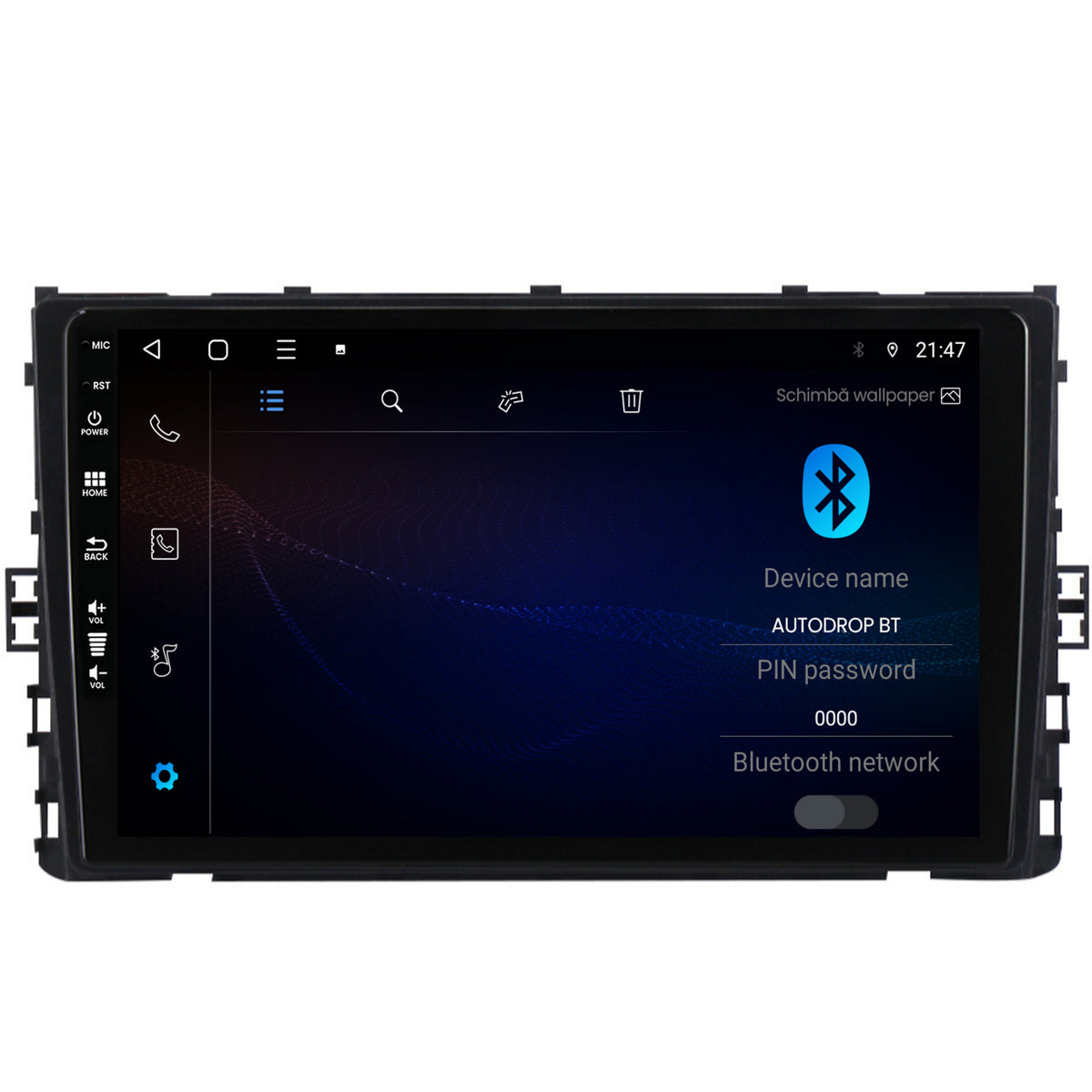 Navigatie Volkswagen T-Cross (2018+), Android, P-Octacore / 2GB RAM + 32GB ROM, 9 Inch - AD-BGP9002+AD-BGRKIT041V3
