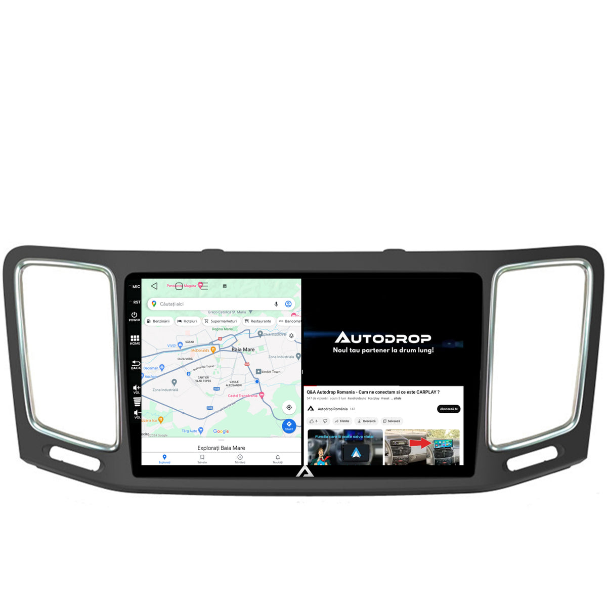 Navigatie Volkswagen Sharan / Seat Alhambra (2010-2018), Android, E-Octacore / 2GB RAM + 32GB ROM, 9 Inch - AD-BGE9002+AD-BGRKIT044