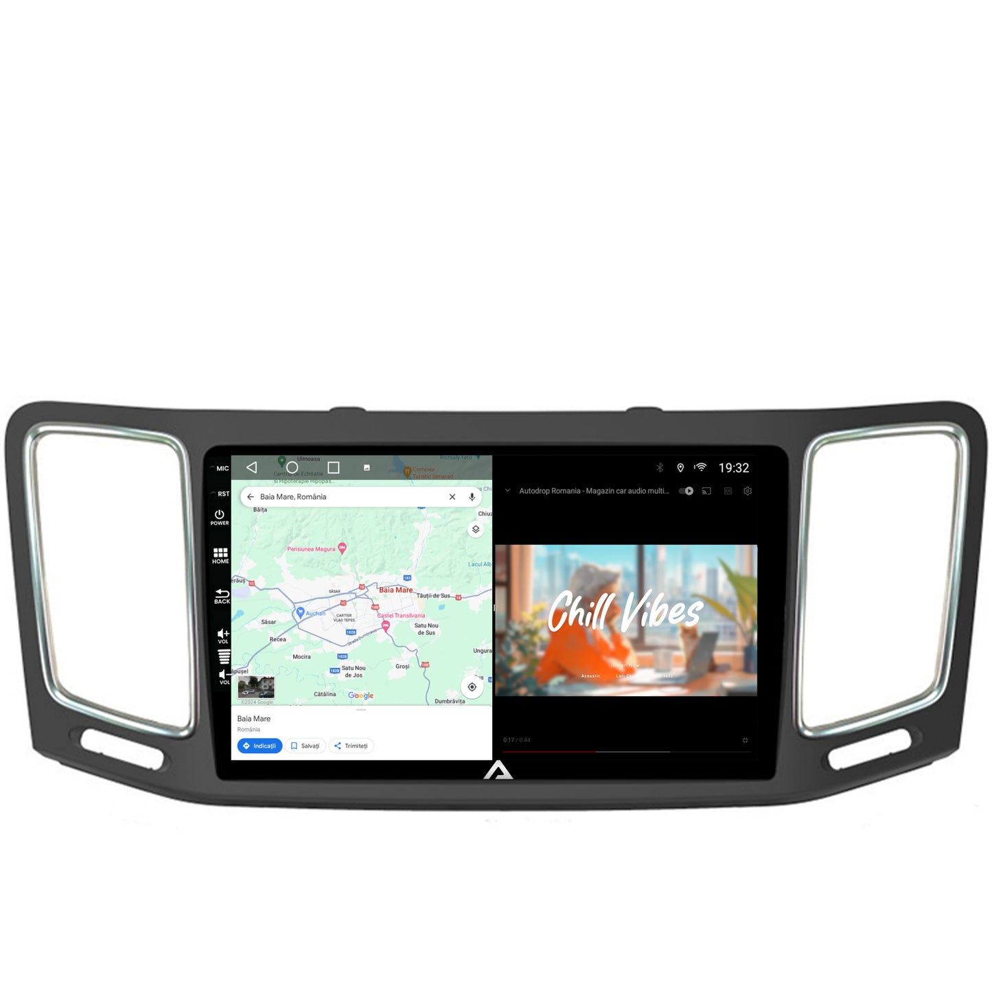 Navigatie Volkswagen Sharan / Seat Alhambra (2010-2018), Android, A-Octacore / 4GB RAM + 64GB ROM, 9 Inch - AD-BGA9004+AD-BGRKIT044