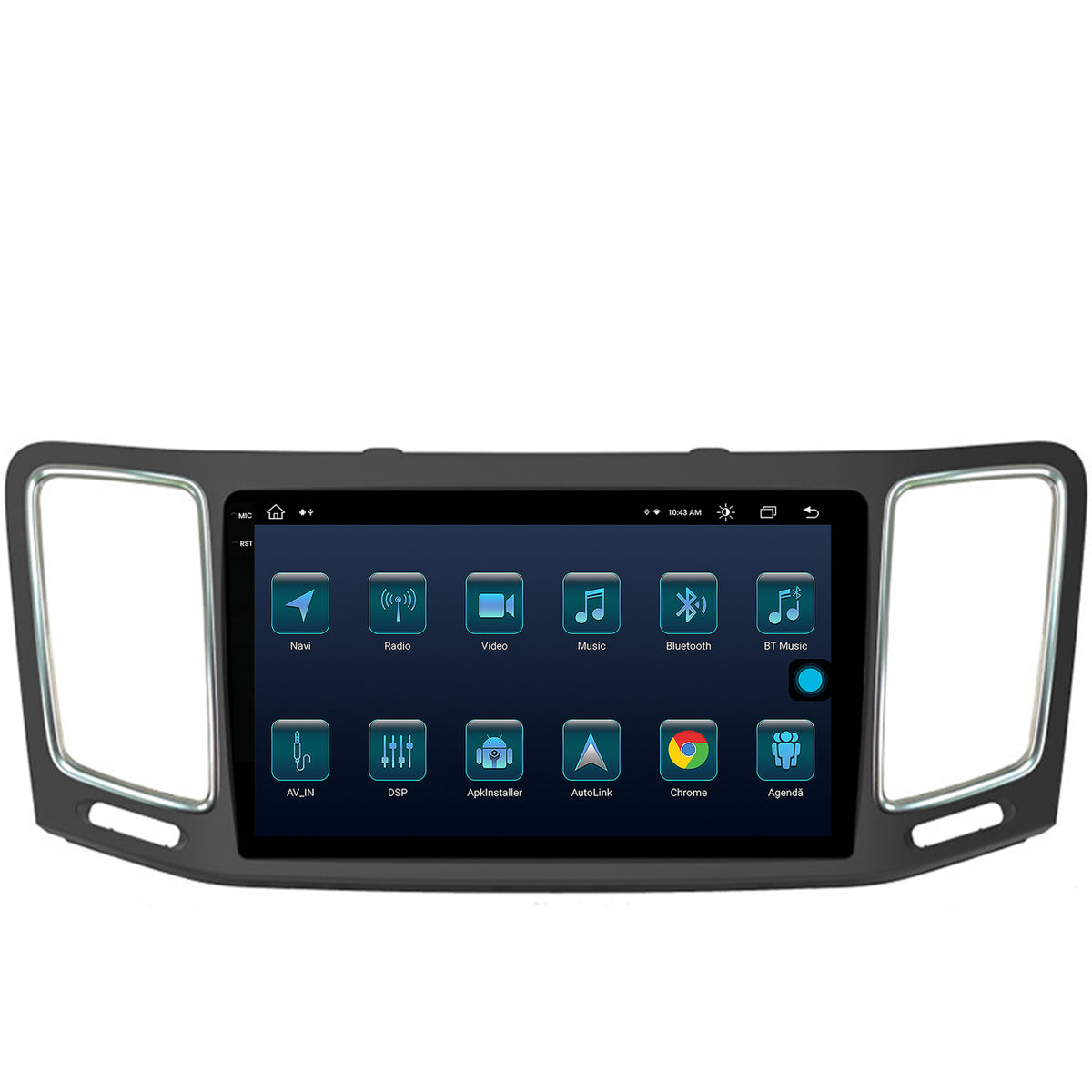 Navigatie Volkswagen Sharan (2010-2018), Android, X-Octacore / 8GB RAM + 256GB ROM, 9.5 Inch - AD-BGX9008+AD-BGRKIT044