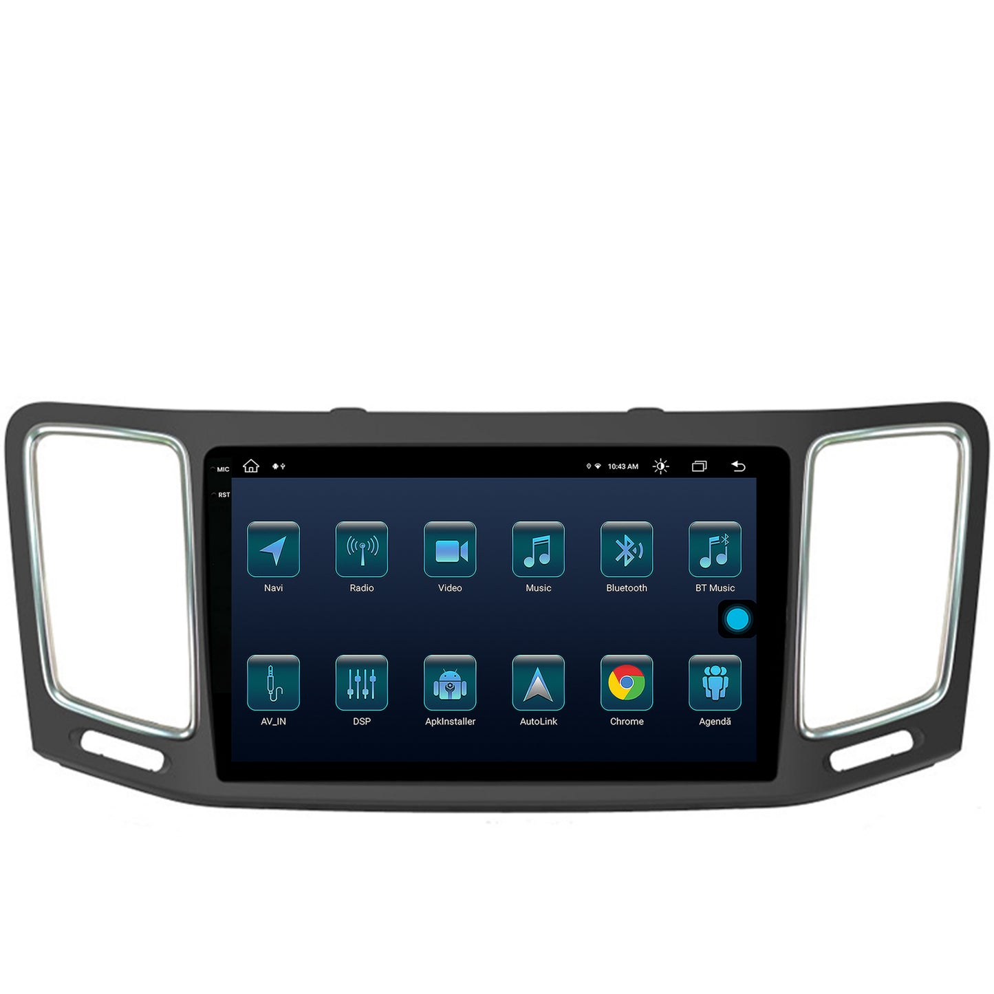 Navigatie Volkswagen Sharan (2010-2018), Android, X-Octacore / 8GB RAM + 256GB ROM, 9.5 Inch - AD-BGX9008+AD-BGRKIT044