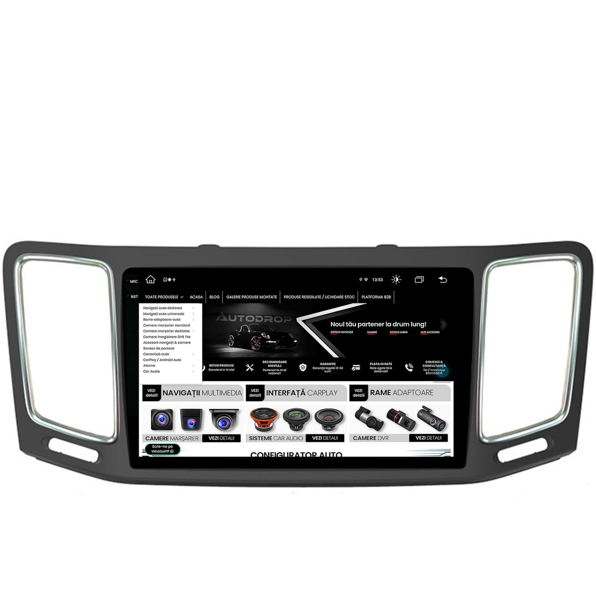 Navigatie Volkswagen Sharan (2010-2018), Android, X-Octacore / 8GB RAM + 256GB ROM, 9.5 Inch - AD-BGX9008+AD-BGRKIT044