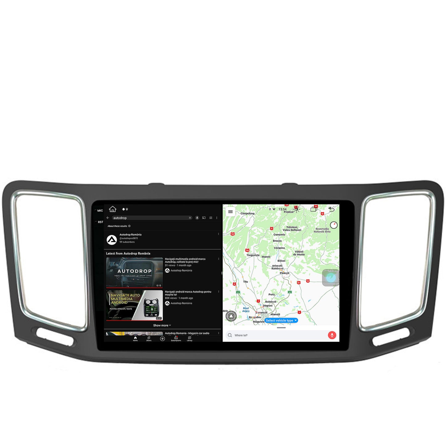 Navigatie Volkswagen Sharan / Seat Alhambra (2010-2018), Android, V-Octacore / 4GB RAM + 64GB ROM, 9.5 Inch - AD-BGV9004+AD-BGRKIT044