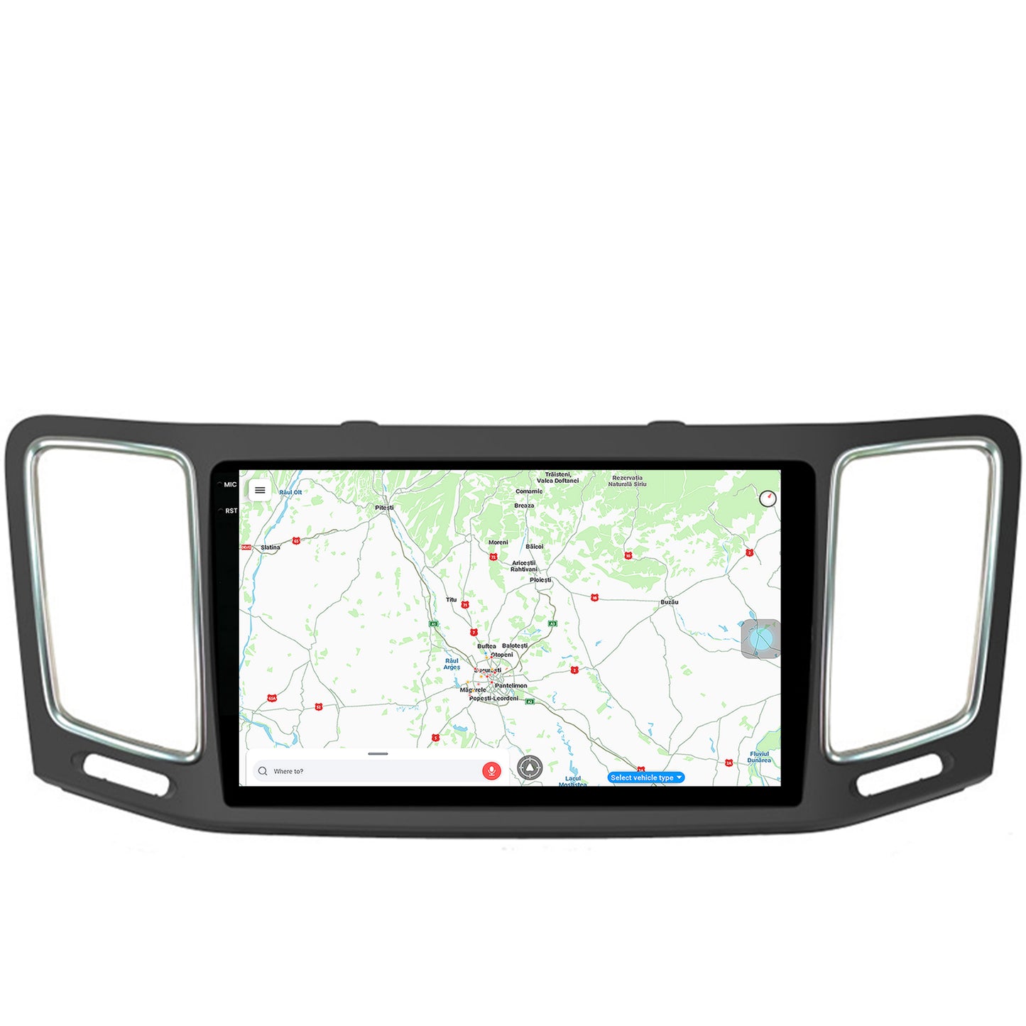 Navigatie Volkswagen Sharan / Seat Alhambra (2010-2018), Android, V-Octacore / 4GB RAM + 64GB ROM, 9.5 Inch - AD-BGV9004+AD-BGRKIT044