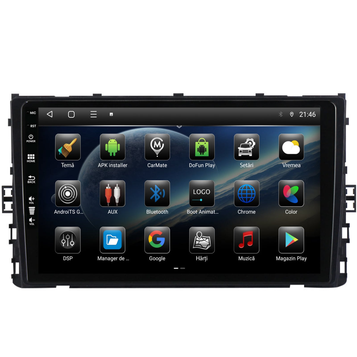 Navigatie Volkswagen T-Roc (2017+), Android, E-Octacore / 2GB RAM + 32GB ROM, 9 Inch - AD-BGE9002+AD-BGRKIT041-V2