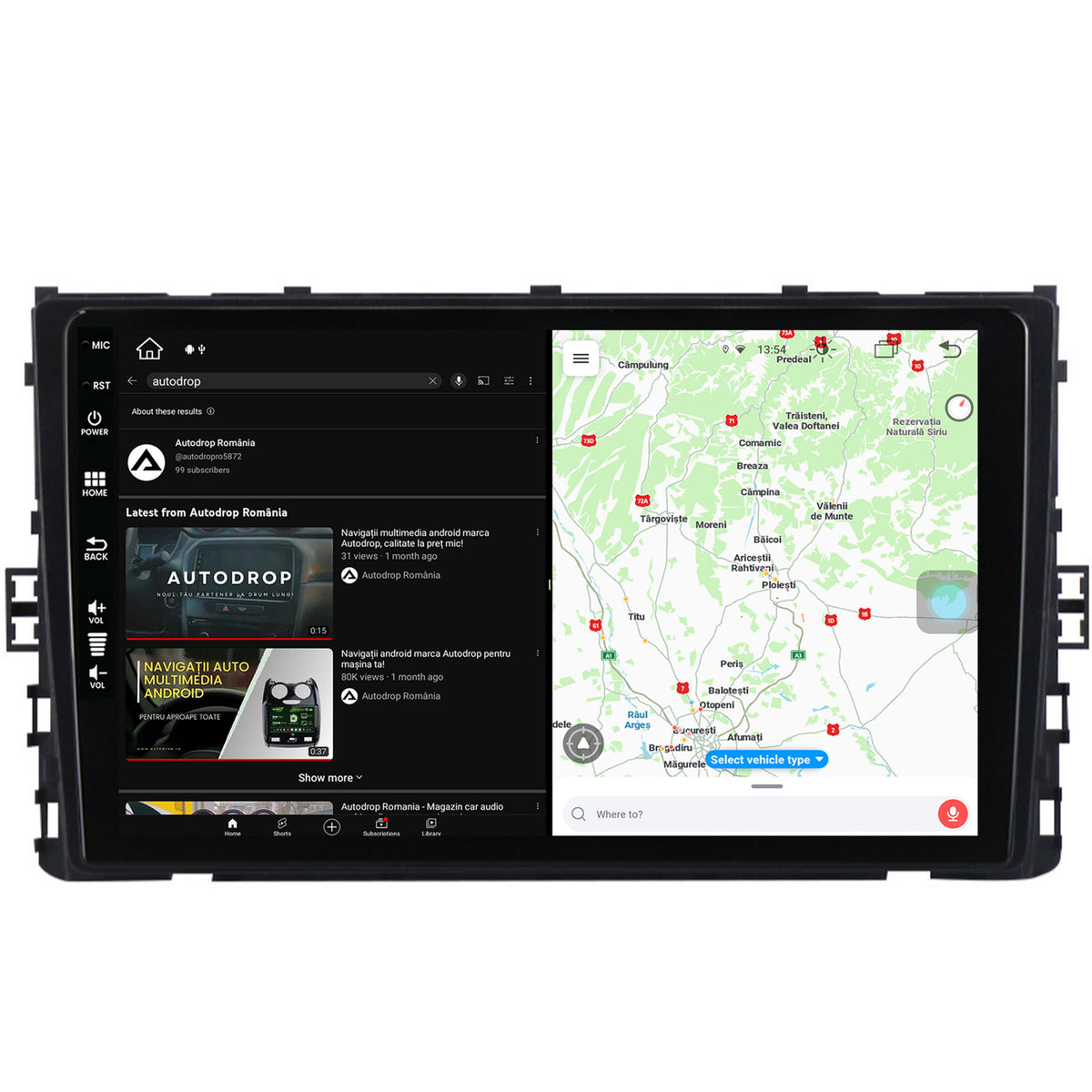 Navigatie Volkswagen Polo (2018+), Android, Z-Octacore / 8GB RAM + 256GB ROM, 9 Inch - AD-BGZ9008+AD-BGRKIT041