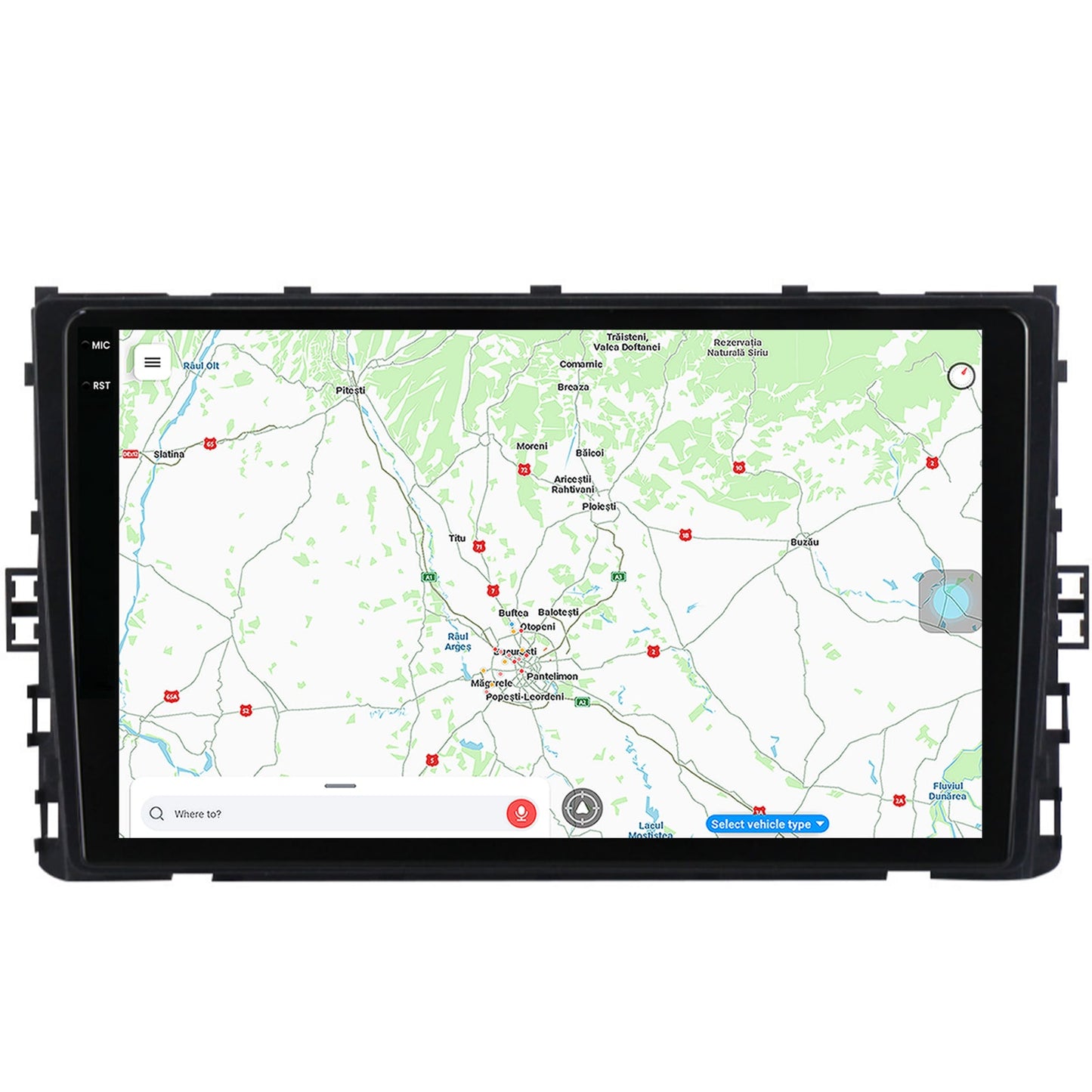 Navigatie Volkswagen Taigo (2021+), Android, V-Octacore / 4GB RAM + 64GB ROM, 9.5 Inch - AD-BGV9004+AD-BGRKIT041V5