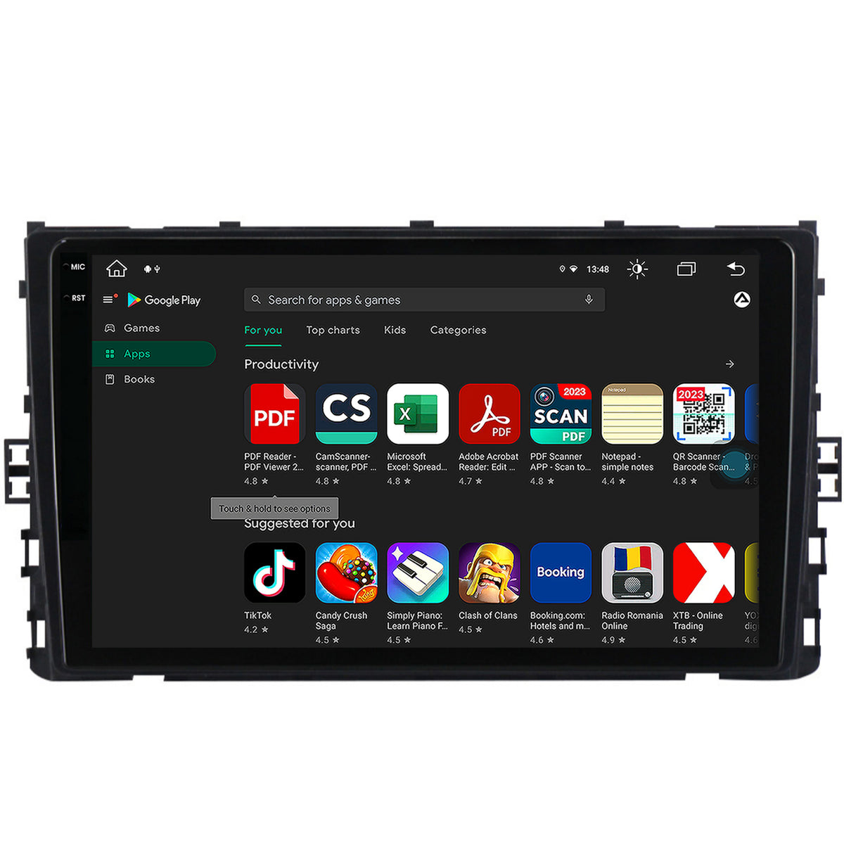 Navigatie Volkswagen T-Roc (2017-Prezent), Android, V-Octacore / 4GB RAM + 64GB ROM, 9.5 Inch - AD-BGV9004+AD-BGRKIT041-V2