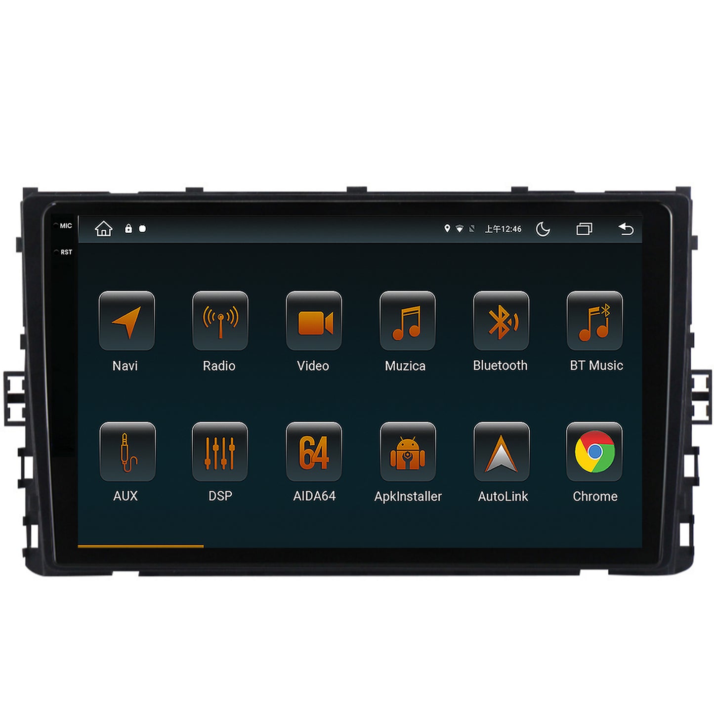 Navigatie Volkswagen Transporter / Caravelle (2020+), Android, V-Octacore / 4GB RAM + 64GB ROM, 9.5 Inch - AD-BGV9004+AD-BGRKIT041V6