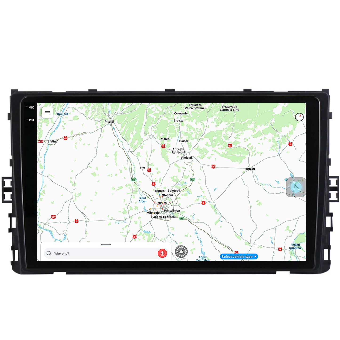 Navigatie Volkswagen T-Cross (2018+), Android, Z-Octacore / 8GB RAM + 256GB ROM, 9.5 Inch - AD-BGX9008+AD-BGRKIT041V3