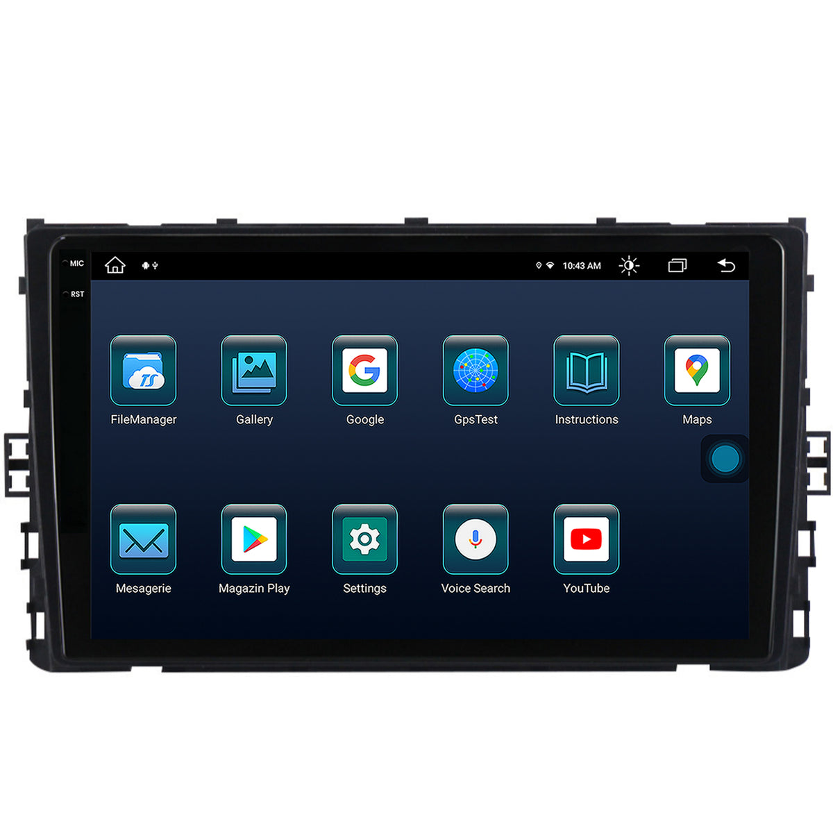 Navigatie Volkswagen Transporter / Caravelle (2020+), Android, X-Octacore / 8GB RAM + 256GB ROM, 9.5 Inch - AD-BGX9008+AD-BGRKIT041V6