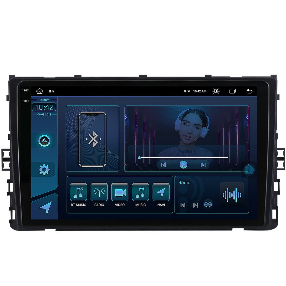 Navigatie Volkswagen Arteon (2017+), Android, Z-Octacore / 8GB RAM + 256GB ROM, 9.5 Inch - AD-BGX9008+AD-BGRKIT041V4