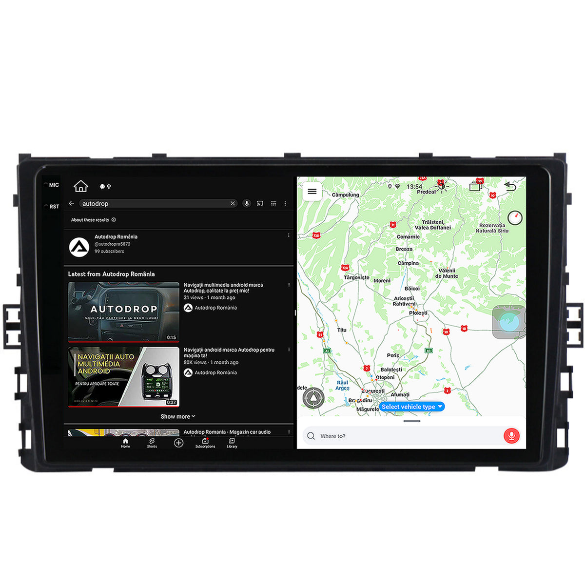 Navigatie Volkswagen T-Roc (2017-Prezent), Android, Z-Octacore / 8GB RAM + 256GB ROM, 9.5 Inch - AD-BGX9008+AD-BGRKIT041-V2