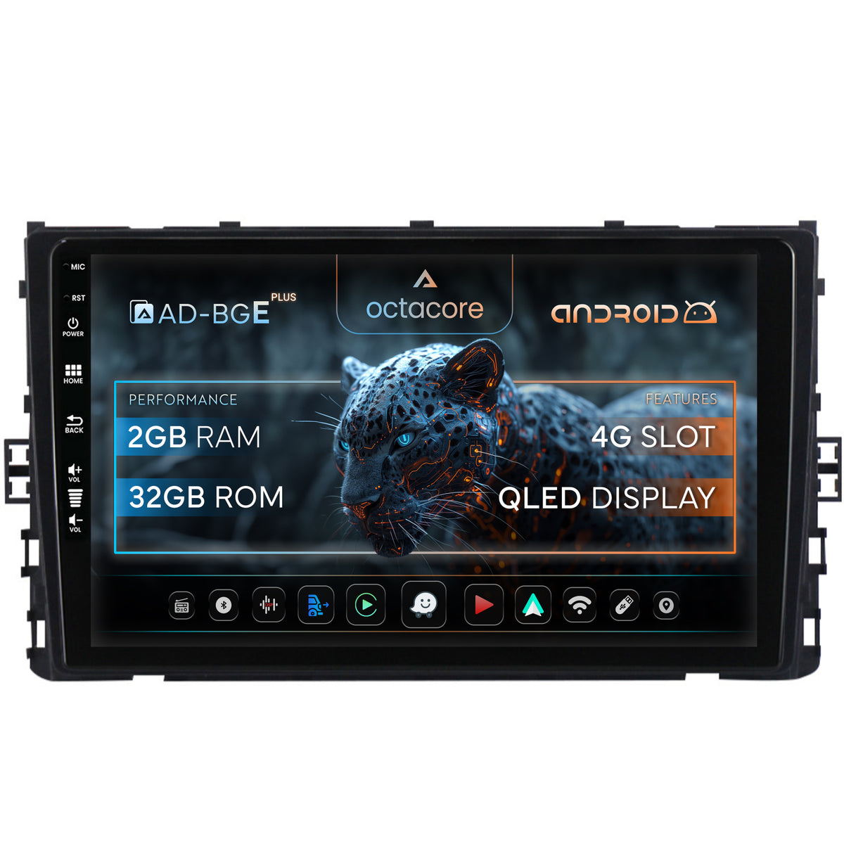 Navigatie Volkswagen Taigo (2021+), Android, E-Octacore / 2GB RAM + 32GB ROM, 9 Inch - AD-BGE9002+AD-BGRKIT041V5