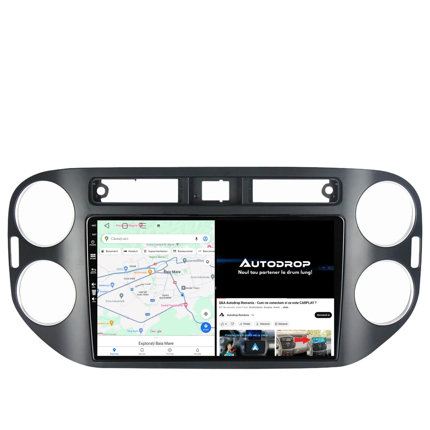Navigatie Volkswagen Tiguan (2010-2016), Android, E-Octacore / 2GB RAM + 32GB ROM, 9 Inch - AD-BGE9002+AD-BGRKIT035-1016
