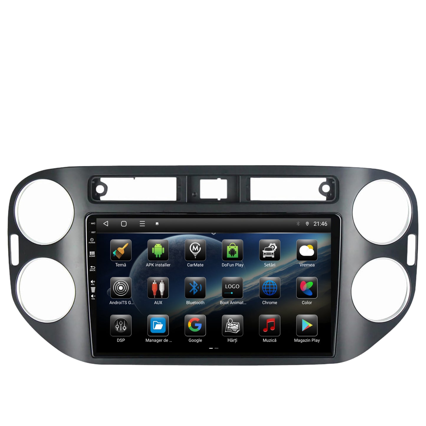 Navigatie Volkswagen Tiguan (2010-2016), Android, E-Octacore / 2GB RAM + 32GB ROM, 9 Inch - AD-BGE9002+AD-BGRKIT035-1016