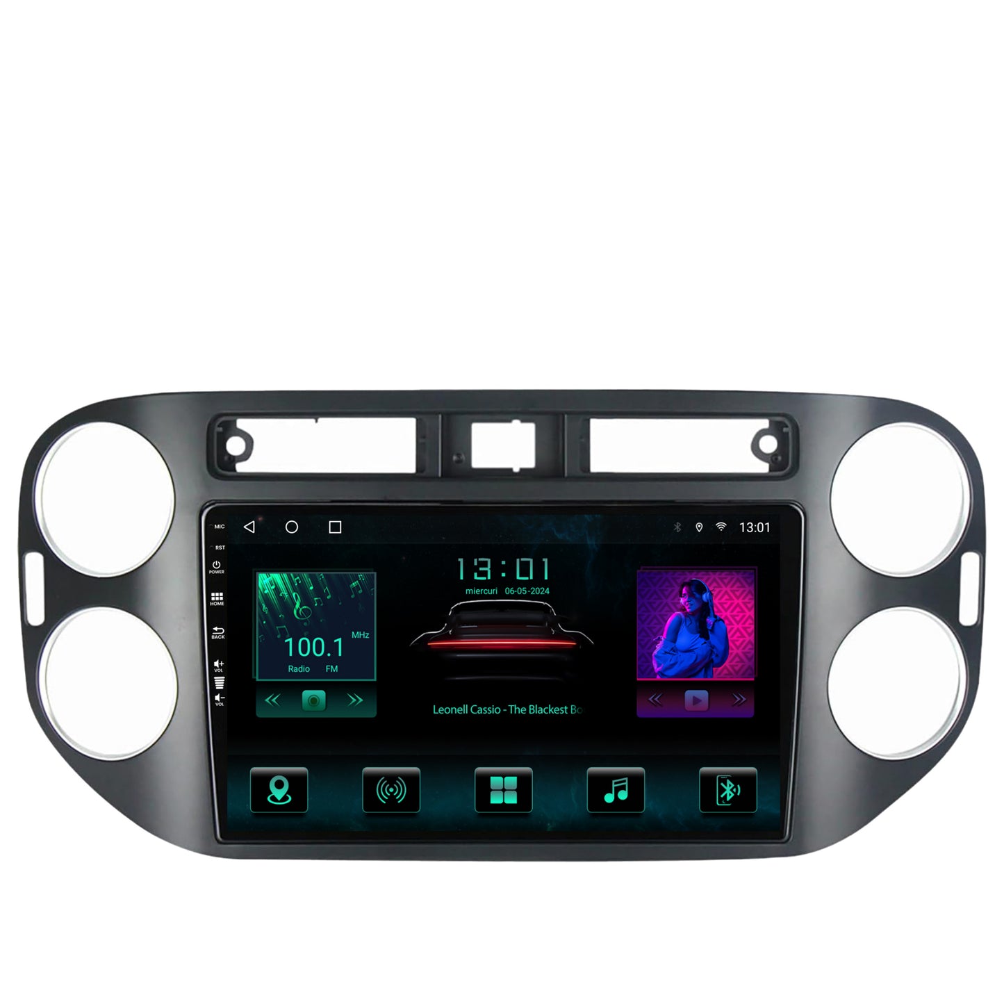 Navigatie Volkswagen Tiguan (2010-2016), Android, A-Octacore / 4GB RAM + 64GB ROM, 9 Inch - AD-BGA9004+AD-BGRKIT035-1016