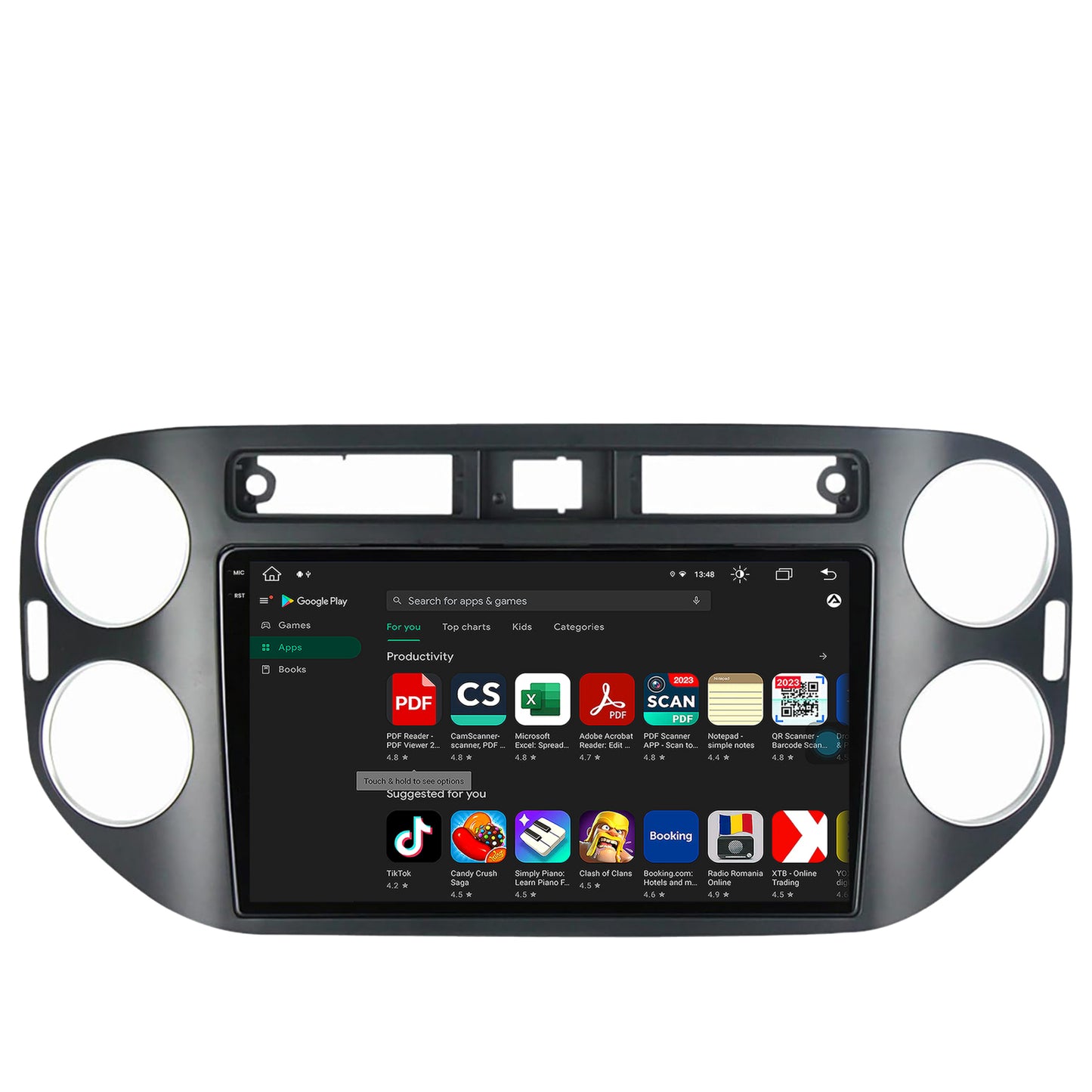Navigatie Volkswagen Tiguan (2010-2016), Android, V-Octacore / 4GB RAM + 64GB ROM, 9.5 Inch - AD-BGV9004+AD-BGRKIT035-1016