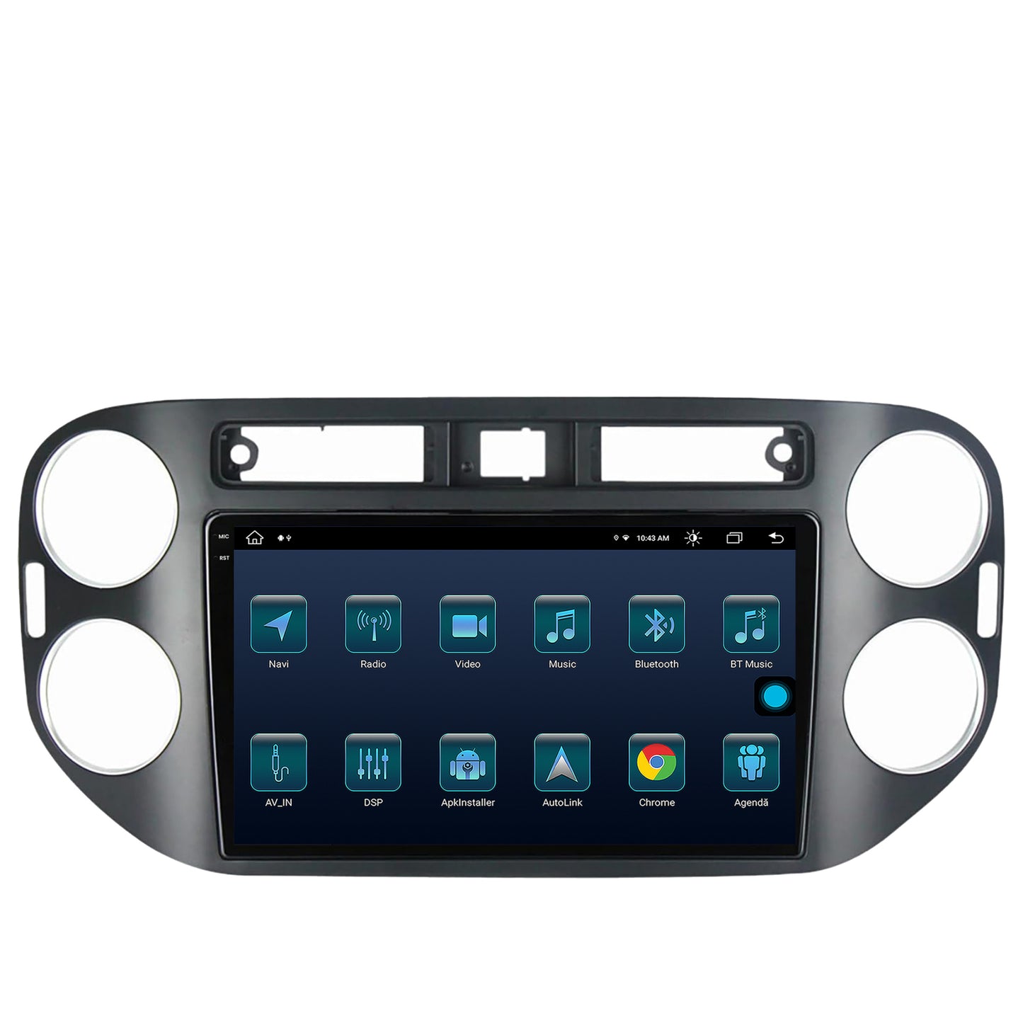 Navigatie Volkswagen Tiguan (2010-2016), Android, X-Octacore / 8GB RAM + 256GB ROM, 9.5 Inch - AD-BGX9008+AD-BGRKIT035-1016