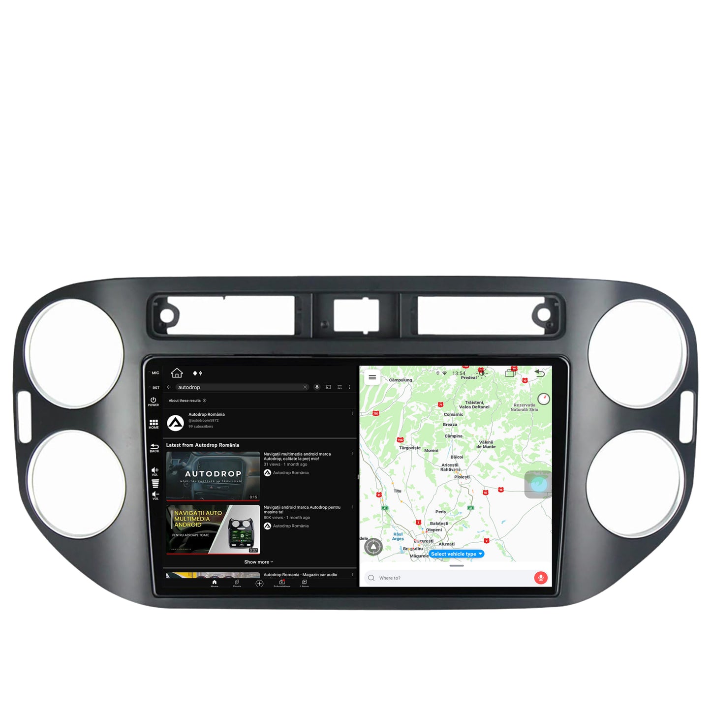 Navigatie Volkswagen Tiguan (2010-2016), Android, Z-Octacore / 8GB RAM + 256GB ROM, 9 Inch - AD-BGZ9008+AD-BGRKIT035-1016