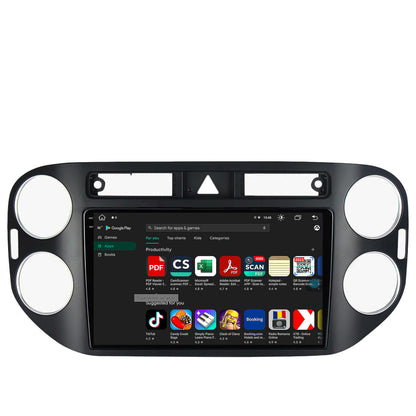 Navigatie Volkswagen Tiguan (2008-2010) / VW Golf 5 Plus (2004-2012), Android, V-Octacore / 4GB RAM + 64GB ROM, 9.5 Inch - AD-BGV9004+AD-BGRKIT035-0810
