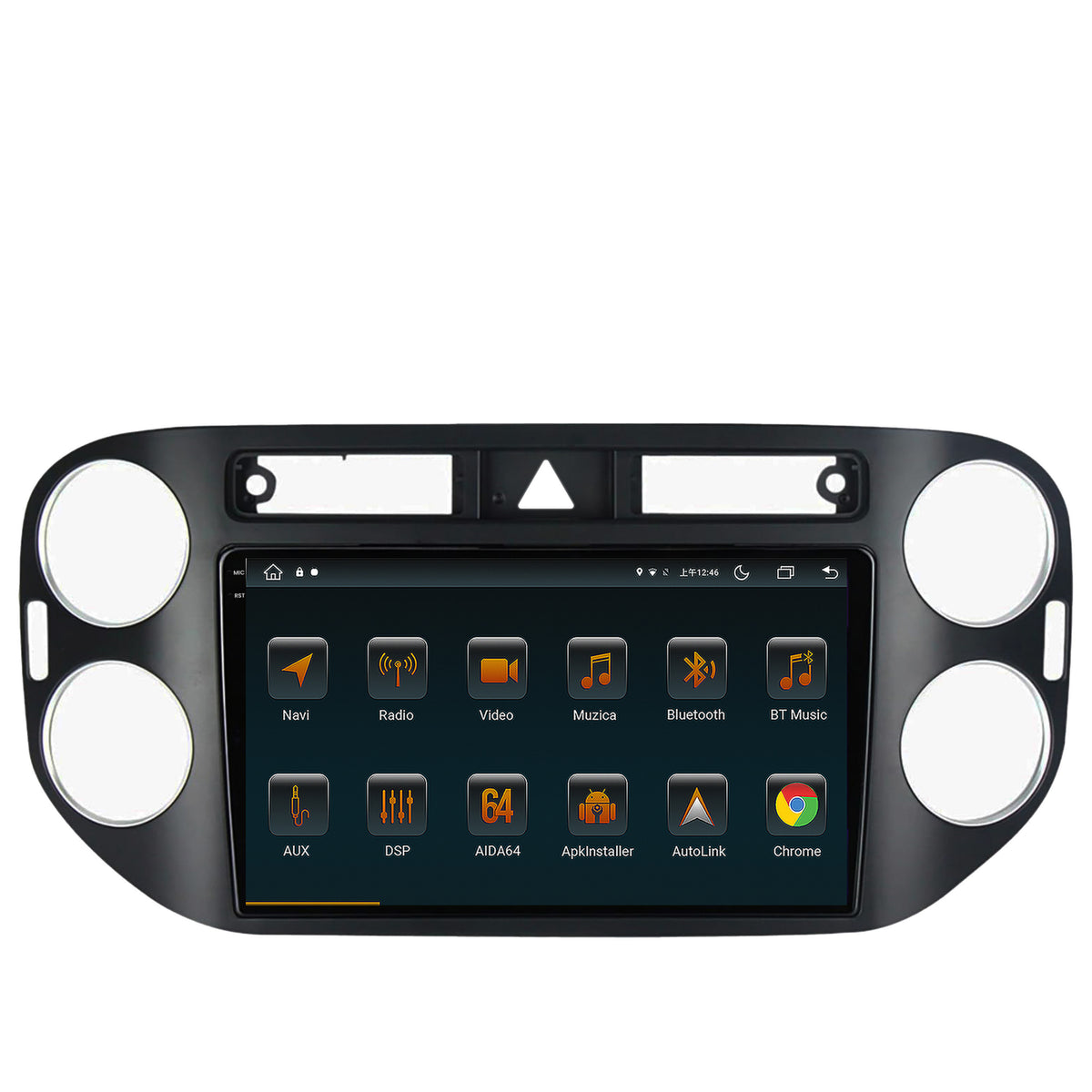 Navigatie Volkswagen Tiguan (2008-2010) / VW Golf 5 Plus (2004-2012), Android, V-Octacore / 4GB RAM + 64GB ROM, 9.5 Inch - AD-BGV9004+AD-BGRKIT035-0810