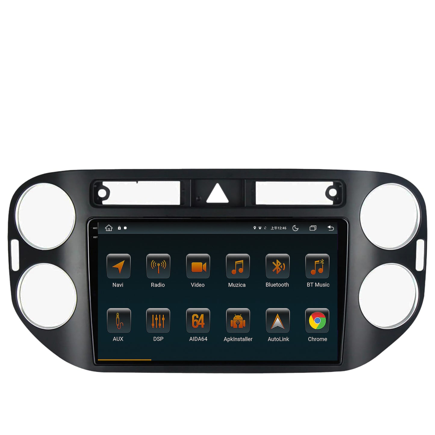 Navigatie Volkswagen Tiguan (2008-2010) / VW Golf 5 Plus (2004-2012), Android, V-Octacore / 4GB RAM + 64GB ROM, 9.5 Inch - AD-BGV9004+AD-BGRKIT035-0810