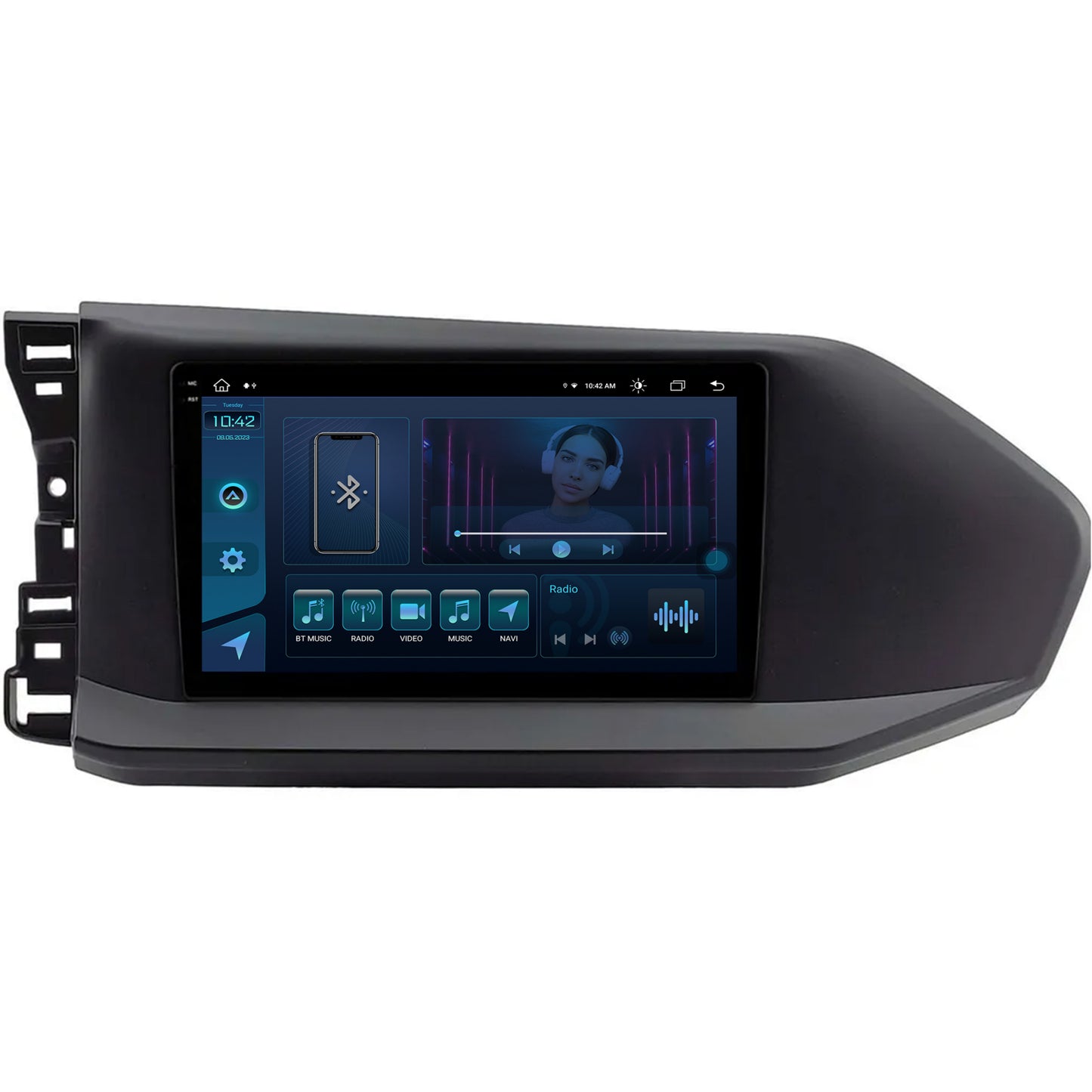 Navigatie Volkswagen Caddy (2023+), Android, X-Octacore / 8GB RAM + 256GB ROM, 9.5 Inch - AD-BGX9008+AD-BGRKIT031