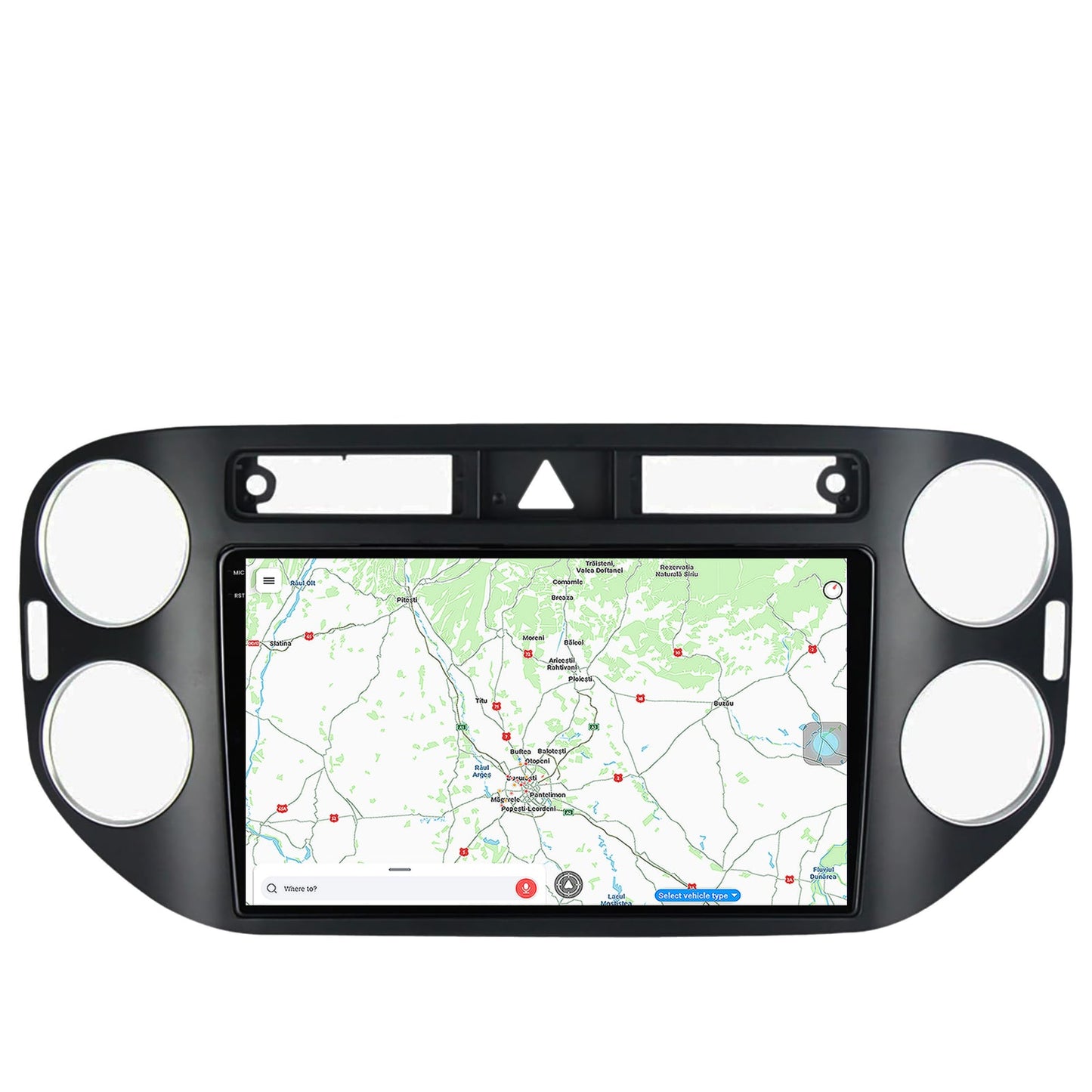 Navigatie Volkswagen Tiguan (2008-2010) / VW Golf 5 Plus (2004-2012), Android, X-Octacore / 8GB RAM + 256GB ROM, 9.5 Inch - AD-BGX9008+AD-BGRKIT035-0810
