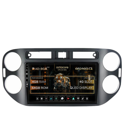 Navigatie Volkswagen Tiguan (2010-2016), Android, A-Octacore / 4GB RAM + 64GB ROM, 9 Inch - AD-BGA9004+AD-BGRKIT035-1016
