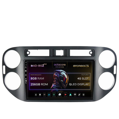 Navigatie Volkswagen Tiguan (2010-2016), Android, Z-Octacore / 8GB RAM + 256GB ROM, 9 Inch - AD-BGZ9008+AD-BGRKIT035-1016