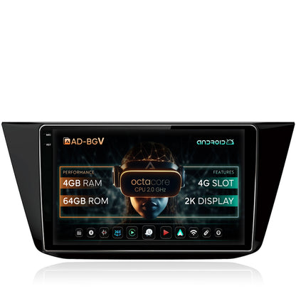 Navigatie Volkswagen Tiguan (2016+), Android, V-Octacore / 4GB RAM + 64GB ROM, 10.36 Inch - AD-BGV10004+AD-BGRKIT036
