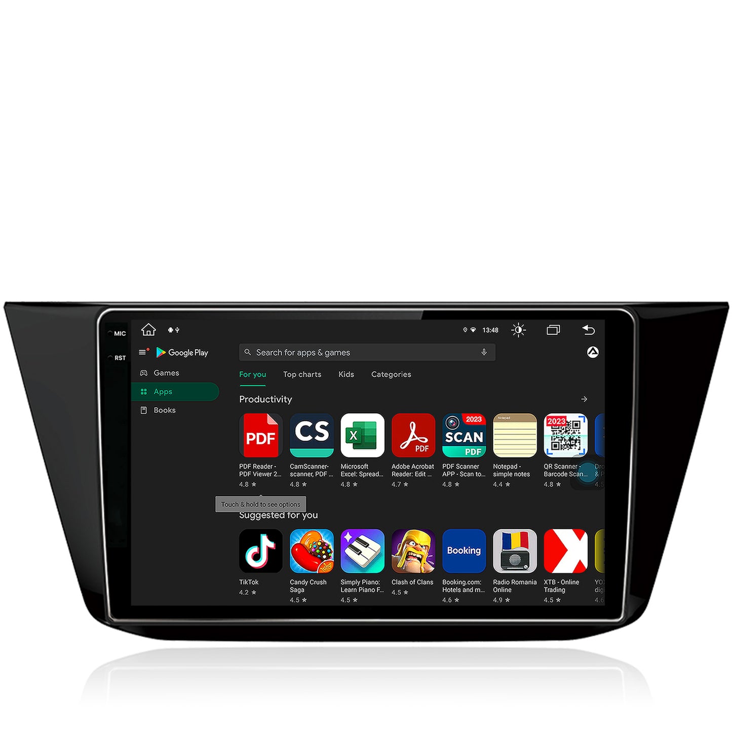 Navigatie Volkswagen Tiguan (2016+), Android, Z-Octacore / 8GB RAM + 256GB ROM, 10.36 Inch - AD-BGX10008+AD-BGRKIT036