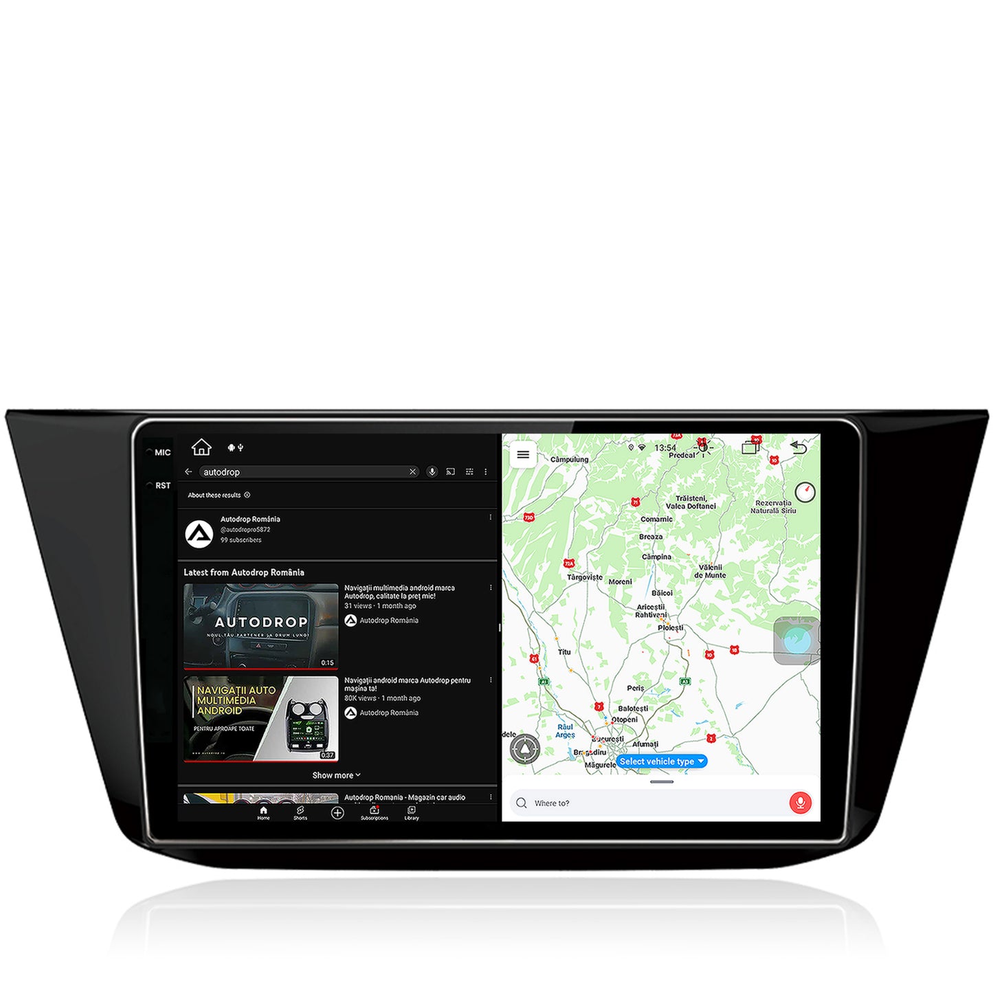 Navigatie Volkswagen Tiguan (2016+), Android, Z-Octacore / 8GB RAM + 256GB ROM, 10.36 Inch - AD-BGX10008+AD-BGRKIT036